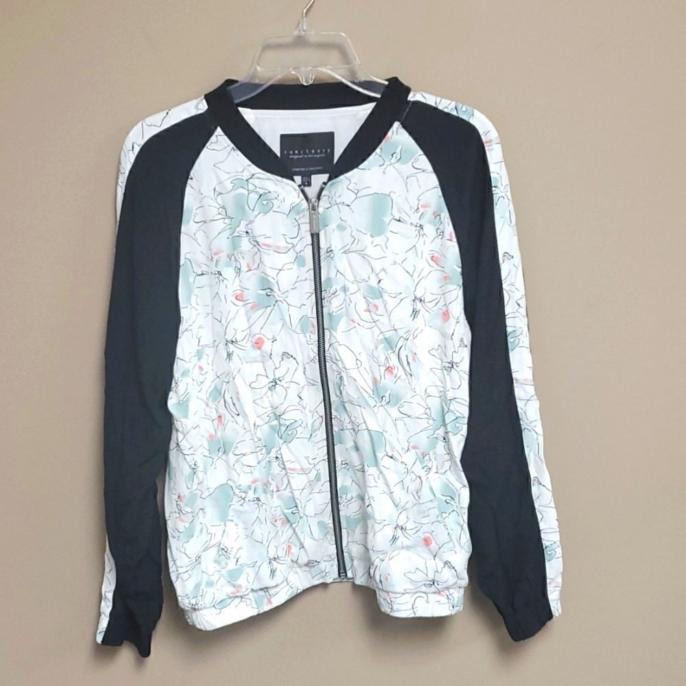 ‎SANCTUARY Floral Bomber Jacket - Size Small